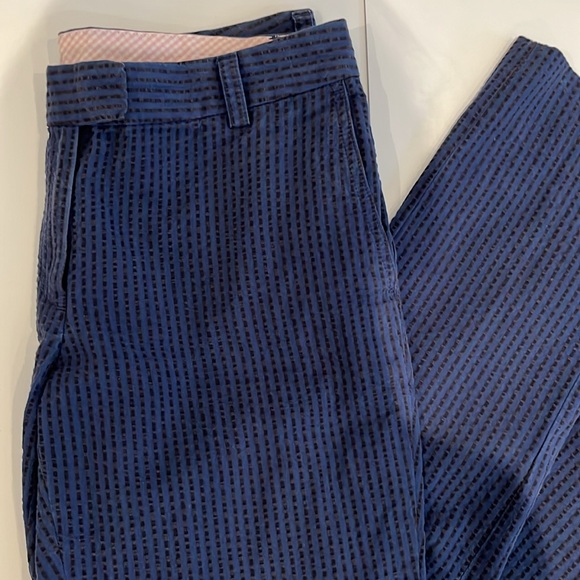 Brooks Brothers Seersucker Blue and Black Pants - Picture 2 of 7